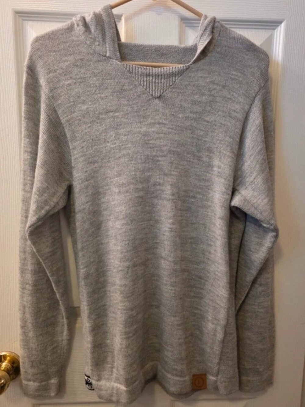 XS Paka Hooded Pull over Jacket - Light Grey color